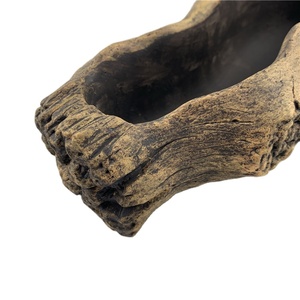 Maceta de Cemento o Concreto con Forma de Madera, Duradera y Única, para Plantas Suculentas, para Jardín, Sala de Estar, Dormitorio - Product Image 4
