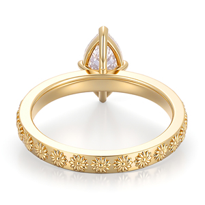 Provence fine jewelry 18K Solid Gold <b>ring</b> 1carat VVS1 D Marquise Cut lab diamond <b>ring</b> Original women wedding engagement <b>ring</b> - Product Image 3