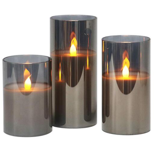Bougies <span class=keywords><strong>flamme</strong></span> à piles, <span class=keywords><strong>avec</strong></span> minuterie, vente en gros, 12 pièces - Product Image 1
