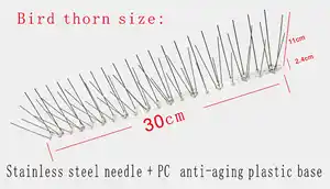 QiaoLiang Base Is Plastic Base Pigeon Bird Spike Anti Bird Spikes Pigeon Deterrent Bird Control Suppliers