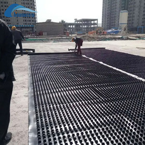 Pannello di Drenaggio in HDPE Tipo Dimple <span class=keywords><strong>per</strong></span> Muri di Contenimento e Rivestimenti di Gallerie, Soluzione Impermeabilizzante <span class=keywords><strong>per</strong></span> Sistemi di Drenaggio Geocompositi - Product Image 1