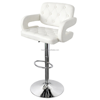 Tabouret de bar réglable en velours, fabrication directe d'usine, chaise de bar pivotante moderne pour îlot de cuisine et bar à domicile