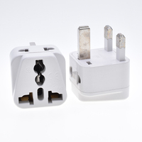 Adaptateur de voyage 3P norme britannique 2 1, prise universelle UK, ABS 10A, prise électrique à usage commercial pour Singapour, Arabie Saoudite, Émirats arabes unis