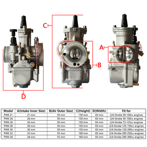 <span class=keywords><strong>Carburador</strong></span> PWK para motocicleta, <span class=keywords><strong>21</strong></span>, 24, 26, 28, 30, 32 y 34mm, <span class=keywords><strong>carburador</strong></span> Universal de carreras con Power Jet para motocicleta Yamaha Honda <span class=keywords><strong>Keihin</strong></span> - Product Image 4