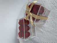 Coffret cadeau de fleurs conservées de haute qualité petit parfum naturel éternel pour toujours cadeau de petite amie de fleur immortelle