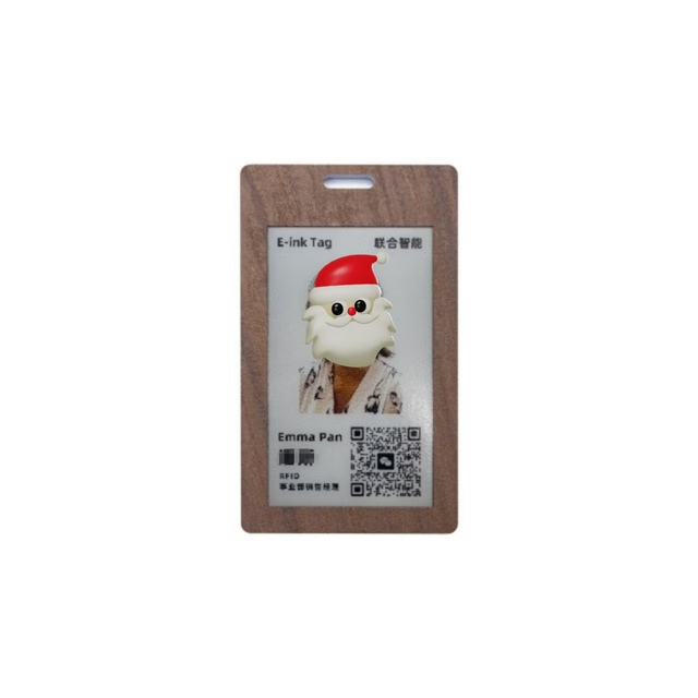 OEM/ODM NFC E-paper Badge 3.7 Inch | Custom Smart ID Enterprise Use Multi-Color NFC E Ink Staff ID Card Reusable Electronic