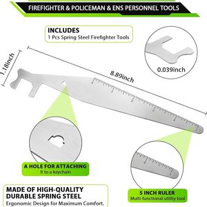Serrure d'ouverture de porte en acier inoxydable <span class=keywords><strong>outil</strong></span> de cueillette d'incendie <span class=keywords><strong>pompier</strong></span> multi-<span class=keywords><strong>outil</strong></span> outils portables de pompiers pour la lutte contre l'incendie - Product Image 3