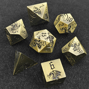 <span class=keywords><strong>Jeu</strong></span> <span class=keywords><strong>de</strong></span> dés en métal gravé Dragon Vert Cuivré, 7 pièces, polyédriques solides pour D&D, jeux <span class=keywords><strong>de</strong></span> rôle <span class=keywords><strong>de</strong></span> table, robustes - Product Image 5