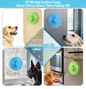 Köpek ve Kedi Oyuncak Yalama Pedi Kare Karikatür Desenli Yavaş Beslenme Kabı Bulmacası Boğulmayı Önleyici Sızdırmaz Gizli Mama Kabı - Product Image 4