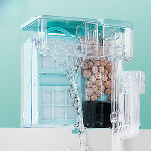 3W 壁掛け水槽フィルター - 軽量で調整可能な吊り下げ式フィルタースポンジ、2～15ガロンの水槽、屋外、浴室、デスクトップ用 - Product Image 6