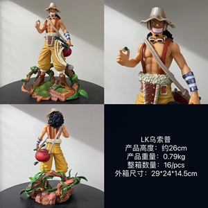 Figurine d'action anime en PVC style tendance, modèle de personnage <span class=keywords><strong>Usopp</strong></span>, jouet décoratif de dessin animé - Product Image 6
