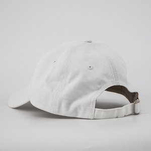 Baseball Caps Custom Embroidery Logo White <strong>Flat</strong> Embroidered Cotton Unstructured Baseball Caps Custom Dad <strong>Hat</strong> - Product Image 3