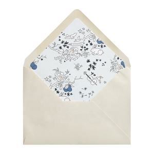 Emballage de carte de remerciement personnalisée, enveloppe d'<span class=keywords><strong>invitation</strong></span> de mariage, avec doublure florale - Product Image 2