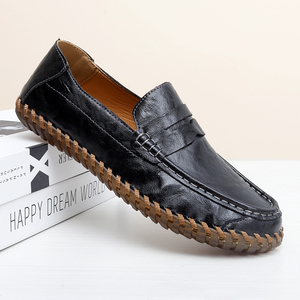Mocassini di Ultima Tendenza, <span class=keywords><strong>Scarpe</strong></span> Casual Comode in Vera Pelle Originale <span class=keywords><strong>per</strong></span> Uomo - Product Image 1