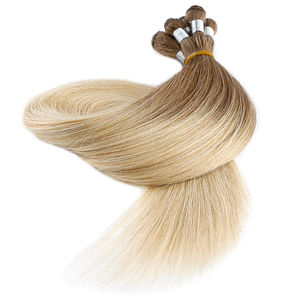 Extensions de cheveux tissées à la main K.SWIGS, 100% cheveux humains vierges Remy, pointes douces et épaisses, tissage invisible pour salon, vente en gros - Product Image 5