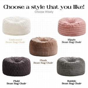 Modern Foldable Indoor Supportive Large Rabbit Fur Oversized <strong>Jumbo</strong> Xl <strong>Bean</strong> <strong>Bag</strong> Soft Lazy Sofa Chair Fuzzy Xxl Pattern Custom - Product Image 6