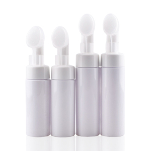 Empty Cleanser Foaming Facewash Bottle 8oz 50ml 120ml 150ml 200ml 250ml Round Plastic PET Soap Dispenser with Foam Pump Bottle