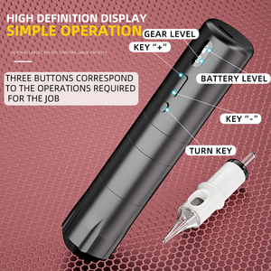 Machine à tatouer numérique sans fil professionnelle 1500 mAh, stylo rotatif sans fil pour traçage et ombrage, durable, pour studio, OEM - Product Image 5