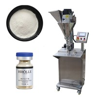 Petite machine de mise en conserve de poudre, machine de remplissage de poudre semi-automatique de laboratoire