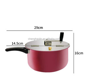 Máquina <span class=keywords><strong>de</strong></span> <span class=keywords><strong>Palomitas</strong></span> Portátil con Olla Antiadherente, Apta para Calentamiento a Gas y Eléctrico, con Manivela Manual - Product Image 2
