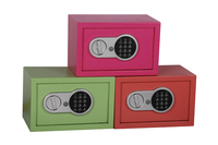 20ET Elektronisches Digitales Schloss Kindersicherer Safe Massiver Stahl Bunter Safe 3mm Dicke Tür 1,5mm Dicke Gehäuse Weißer Safe für Führungskräfte