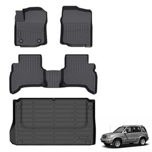 Alfombrillas de Coche Premium para Todo Clima, Alfombrillas 3D Moldeadas en TPE, Juego de <span class=keywords><strong>4</strong></span> Piezas para Suzuki Grand Vitara / Escudo 1999-2008, Alfombrillas Interiores - Product Image 5