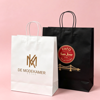 Fabrik Individuell Bedruckte Einkaufs- und Geschenktüten für Kleidung, Schuhe, Tee, Kaffee, Lebensmittel, Takeaway-Papiertüten mit Unterstützung für Kleine Mindestbestellmengen