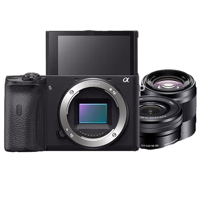DongFu Wholesale 98% New Professional Second Hand Camera Alpha A6600+16-50mm Lens Micro APS-C Picture Flag 4K Digital Camera