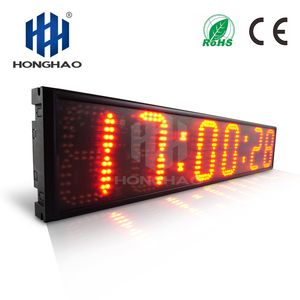 หางโจว Honghao อิเล็กทรอนิกส์6หลัก6นิ้วสีแดง <span class=keywords><strong>Led</strong></span> นาฬิกาจับเวลาดิจิตอลที่มีการนับถอยหลัง/Countup/นาฬิกาปลุก - Product Image 4