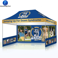 Stand de Vendeur Personnalisé, Tente Publicitaire Portable Pop-up 10x10 10x20, Auvent Imperméable pour Salons Professionnels, Tentes Extérieures pour Événements