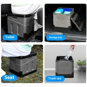 Portable Household Adult <strong>Toilet</strong> Folding Emergency Odor-Proof Mobile <strong>Camping</strong> <strong>Toilets</strong> <strong>with</strong> P-Trap Drainage Car <strong>Camping</strong> Accessory - Product Image 4