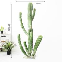 Plantes artificielles, verdure, faux cactus, produits en gros, grandes compositions murales artificielles, gros cactus artificiel