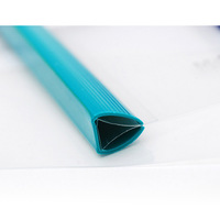 Barres de reliure à glissière incurvées lisses en PVC de 14mm Barres de dossier transparentes Clips de tige de traction en tissu A4 Clips de barre de traction