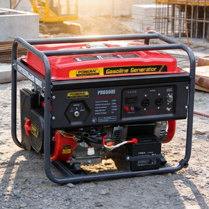 Générateur d'essence portable POWERAC 8KW 230V 50/60Hz 4 temps refroidi par air, longue autonomie pour la maison - Product Image 1