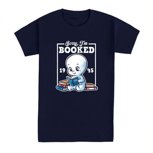 Camiseta con diseño gráfico de estilo vintage de 1945, color azul marino, unisex, talla mediana para adultos, diseño gráfico, humor divertido, lectura de libros, 1945 - Product Image 2