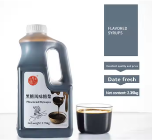 Liquide de sirop de fruits concentré de haute qualité populaire en bouteille avec <span class=keywords><strong>sucre</strong></span> noir et brun pour thé au lait à bulles 2.35kg - Product Image 1