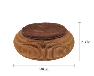 Foldable Paper Stool Honeycomb Structure Ottoman with <b>Cushion</b> - Product Image 5
