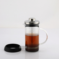 Cafetière à piston portable HIGHWIN en verre résistant à la chaleur