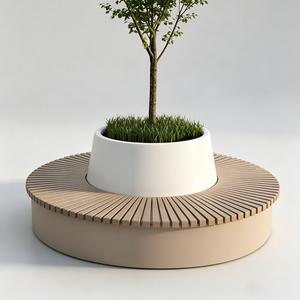 Custom Made Plaza <b>Stools</b> Lightweight Landscape Benches for Town Community Park Corner - Product Image 2