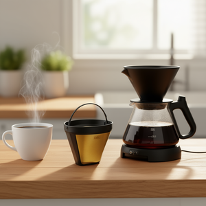 Filtre permanent pour café Cilio Coffee Gold taille 4 pour cafetières à filtre - Product Image 3