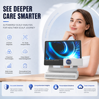 Analyseur de cuir chevelu intelligent AI de haute qualité avec détection d'humidité 50x & 200x et système de caméra trichologique à 4 spectres