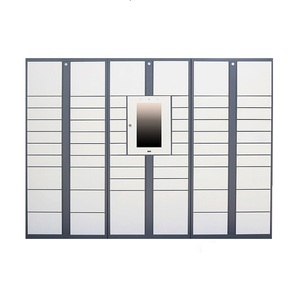 ISO14001 Certified Customizable Electronic Parcel <b>Lockers</b> Automatic Steel <b>Cabinet</b> Key for Luggage Storage Various Colors - Product Image 2