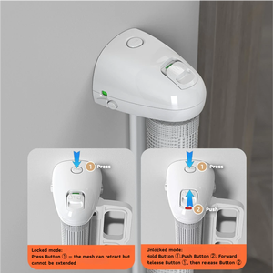 <span class=keywords><strong>Barrière</strong></span> de <span class=keywords><strong>sécurité</strong></span> pour animaux de compagnie en plastique rétractable, extra large, réglable, en maille, pour chien et <span class=keywords><strong>chat</strong></span>, 140 cm de haut, imperméable, anti-escalade, pour les escaliers - Product Image 4