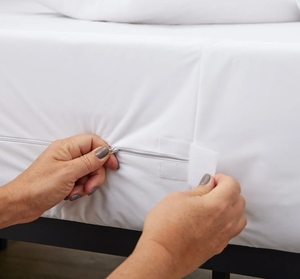 غطاء مرتبة مقاوم للماء وحشرات الفراش بستة جوانب مع سحاب - Product Image 6