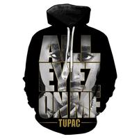 Sweats à capuche imprimés en 3D pour hommes – Qualité supérieure, coupe oversize, style décontracté, inspiré du célèbre rappeur Tupac