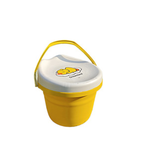 Dreamland Yellow Duck Storage <b>Stool</b> With Lid For Kids Toy Organizer Round <b>Plastic</b> Seat 1-3 Years Old - Product Image 5