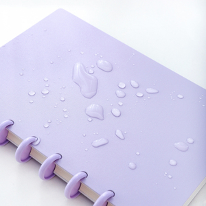 Cuaderno de tareas universitarias calientes Papel reemplazable Impresión negra a pedido Encuadernación de hojas sueltas Hebilla de hongo Material de cubierta de PP - Product Image 4