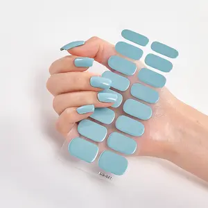 2022 marchio di moda puro Semi indurito adesivi per Nail Art Gel UV decalcomania popolare adesivo per unghie