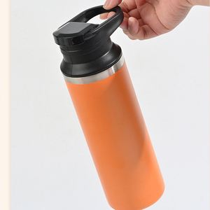 Custom logo 500ml Stainless Steel Vacuum <b>Flask</b> 17oz Insulated Water Bottle Travel Sports Tumbler with Leakproof Lid - Product Image 4