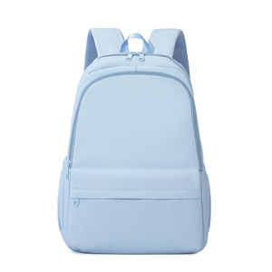 Nouveau style de sac à dos décontracté simple, couleur unie, polyvalent, léger, sac d'école pour étudiants, tendance pour hommes et femmes - Product Image 6